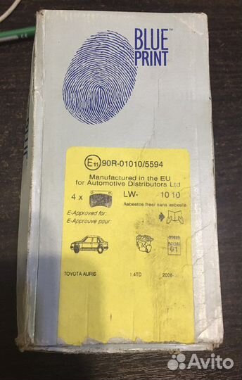 Тормозные колодки Blue Print