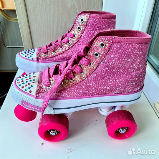 Роликовые коньки квады rush action 34 р