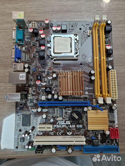 Мат. плата Asus P5KPL-AM SE с процессором