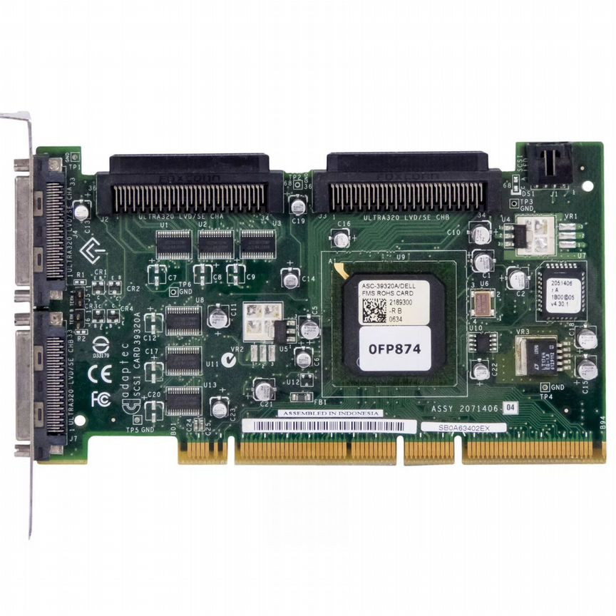 [0FP874] Контроллер Dell (Adaptec) Asc-39320a Pci-X