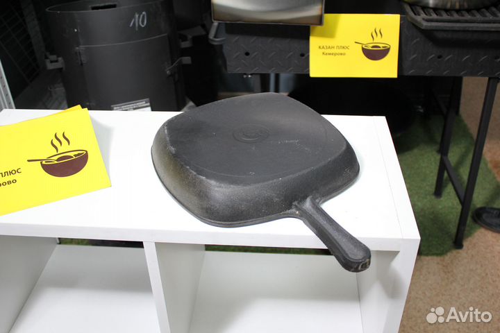 Сковорода-гриль квадратная (чугун)