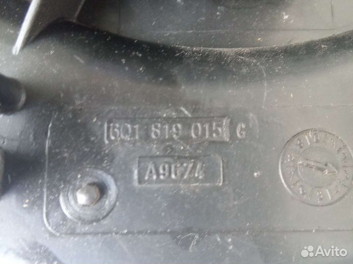 Вентилятор печки skoda