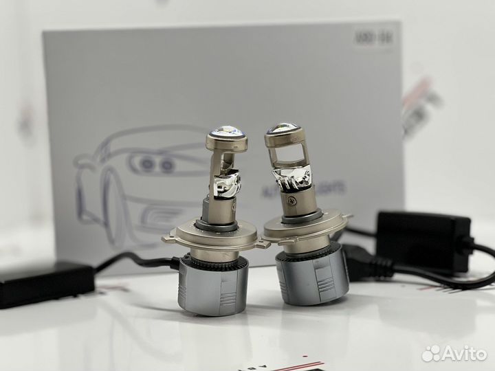 H4 led mini линзы