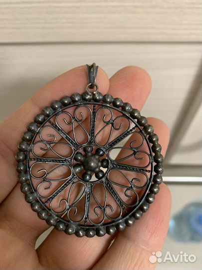 Подвеска серебро 875 СССР