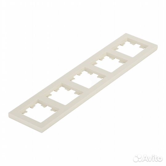 Рамка Systeme Electric AtlasDesign пятиместная бежевая (ATN000205)