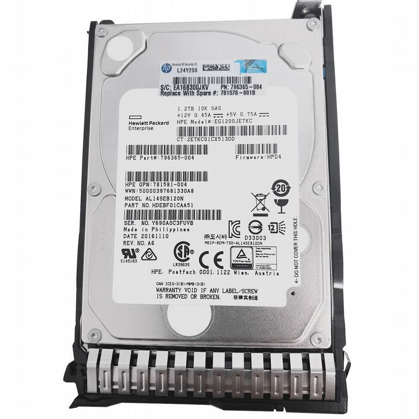[EG1200JETKC] Жесткий Диск Hp 1,2tb Sas 2,5" Hdd Eg1200jetkc