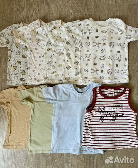 Вещи пакетом на мальчика 74 80 86