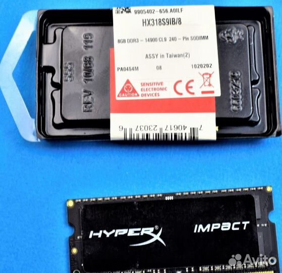 HyperX Fury DDR3 8 GB 1866 mhz Sodimm Игровая