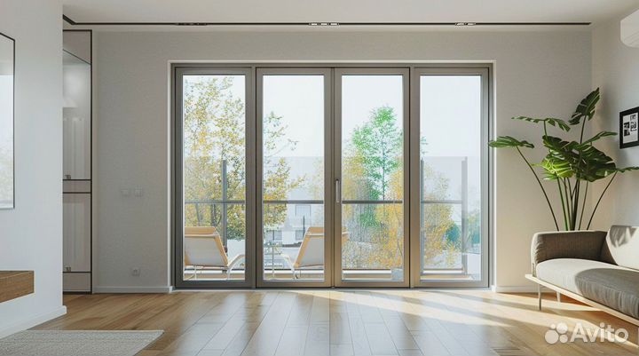 Стеклянная дверь