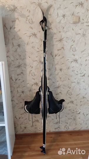 Беговые лыжи fischer ride WAX 195, ботинки, палки