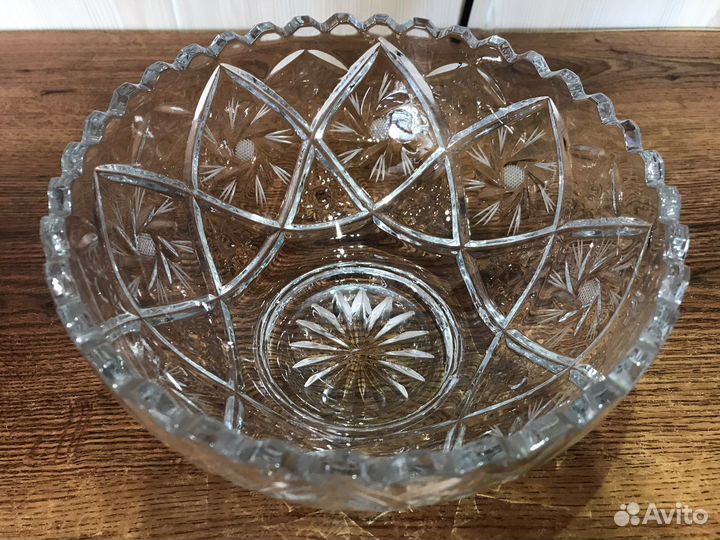 Вазы Салатники Хрусталь Винтаж