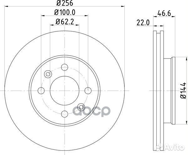 Диск тормозной перед ND6004K nisshinbo