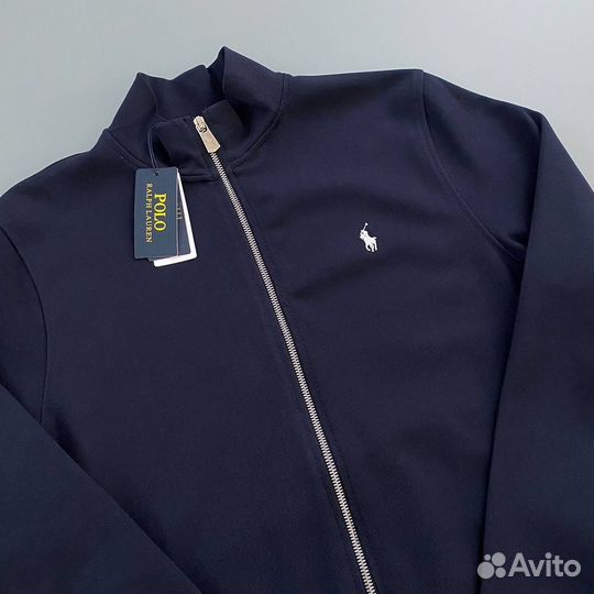 Свитшот polo ralph lauren на молнии синий