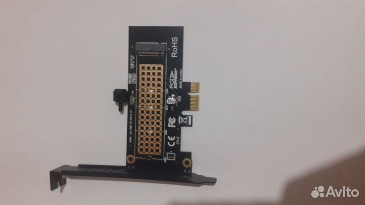 Адаптер для ssd накопителя m2 nvme pcie x1