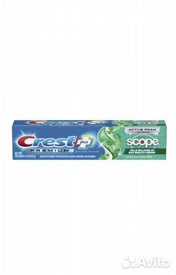 Зубная паста Crest Premium Plus Scope