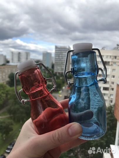 Бутылочки стеклянные