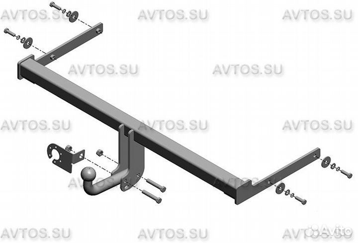 Фаркоп volkswagen polo (2009) (AvtoS VW 28)