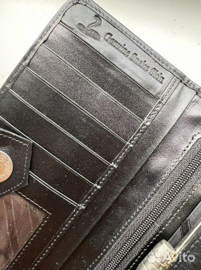 Кошелек клатч натуральная змеиная кожа