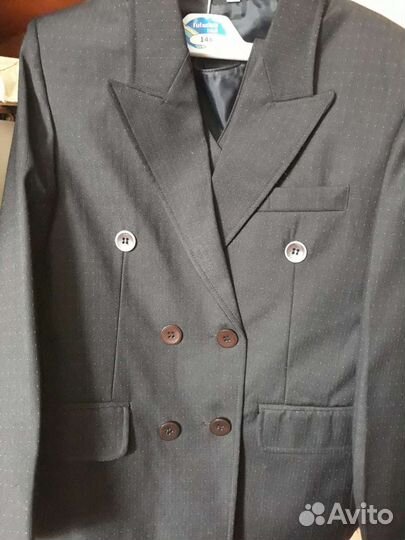 Школьный пиджак жилет форма 122-128