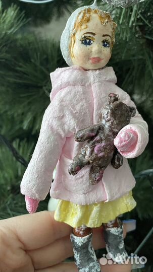 Ватные елочные игрушки по старинной технологии