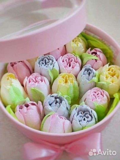 Зефирные цветы, букеты