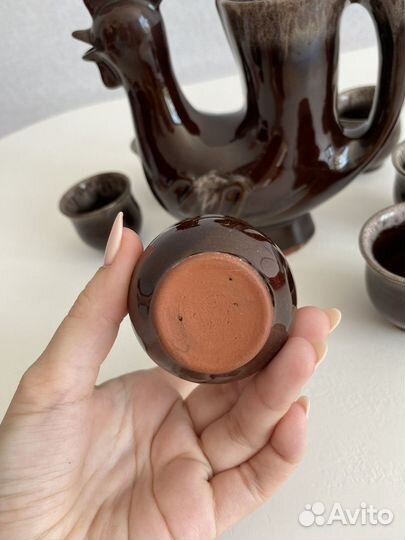 Сервиз графин для водки с рюмками, Болгария