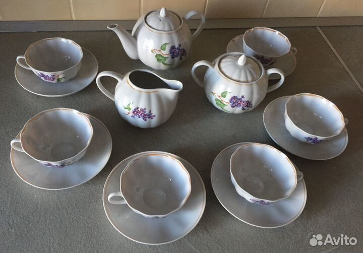 Сервиз фарфоровый, чайный 