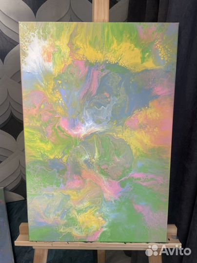 Картины флюид арт