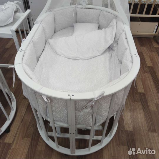 Бортики и комплект с балдахином детский