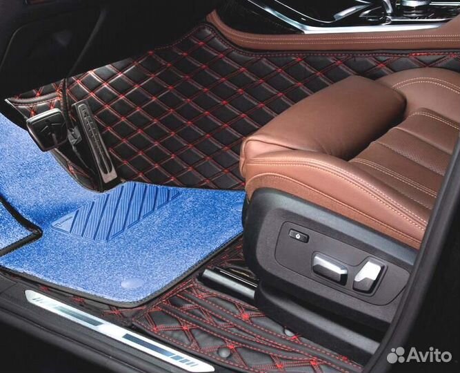 3D Коврики Porsche Салон Багажник из Экокожи