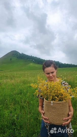 Корзина из джута