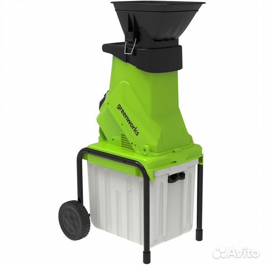 Измельчитель веток Greenworks с ящиком 230V +