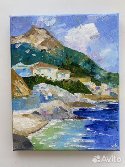 Картина маслом морской пейзаж