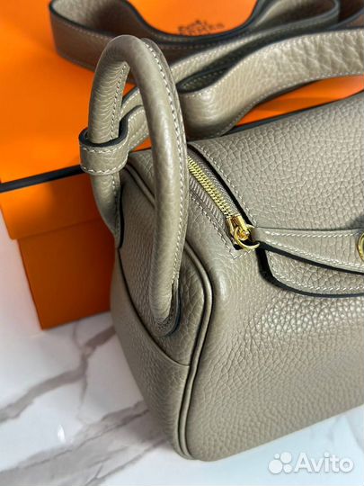 Сумка женская Hermes Lindy коричневая