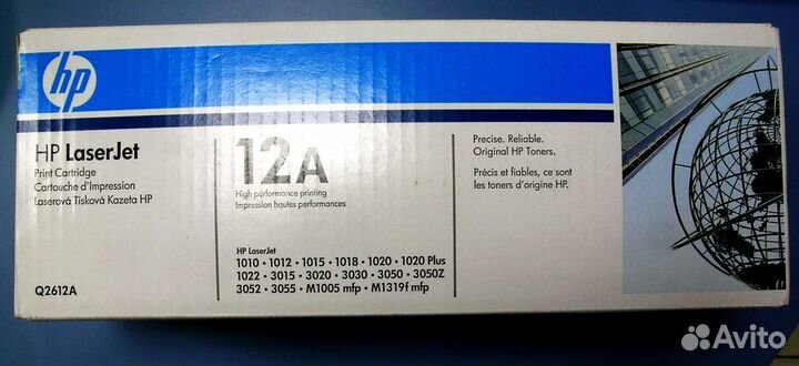 Оригинальный картридж HP Q2612A (№12A) Черный (Bla