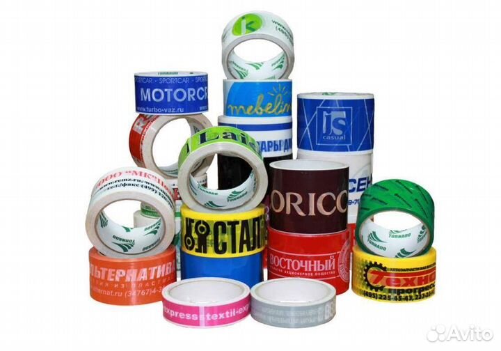 Скотч с логотипом от производителя
