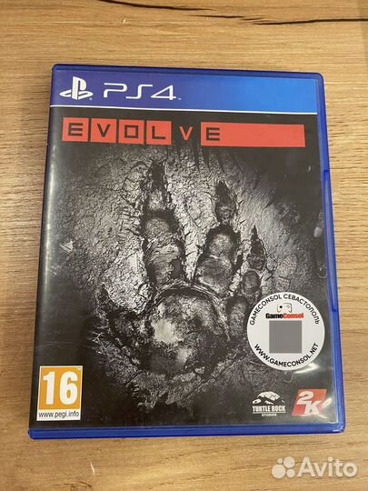 Evolve диск для PS4 б/у