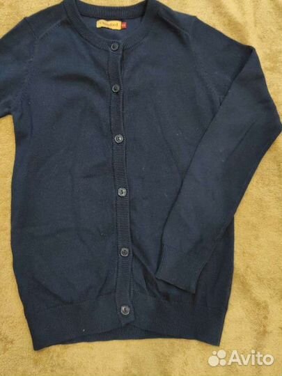 Школьная форма (блузка, брюки, кардиган) 140