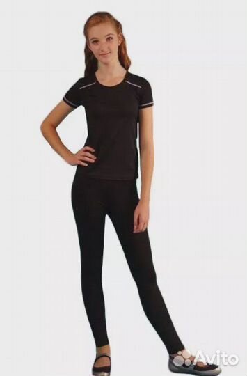 Л 2.02 Лосины детск.черный (146-76-63 / 11 лет)