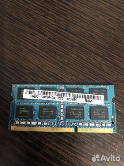 Оперативная память ddr3 для ноутбука 4gb