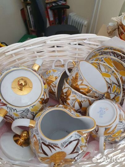 Кофейный сервиз фарфор лфз СССР