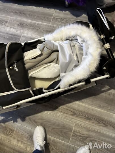 Санки-коляска зимние на колесах Pikate