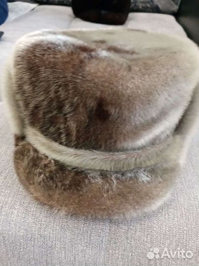 Норковая шапка мужская