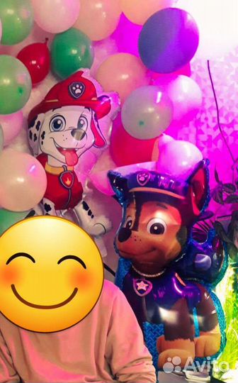 Воздушные шары фольгированные цифра 2