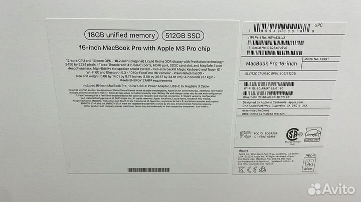 Macbook Pro 16 M3 Pro 18/512 AppleCare+ 2032