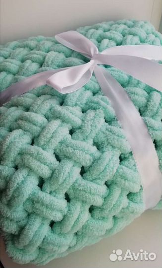 Плед вязаный