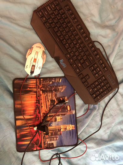 Набор клавиатура мышь коврик