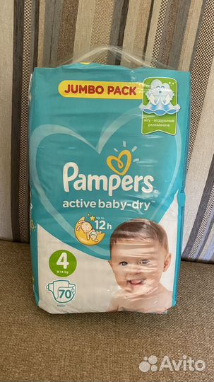 Pampers подгузники Active Baby-Dry 4, 9-14 кг