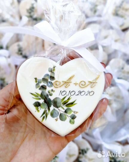 Имбирные пряники на свадьбу (подарки, комплименты)