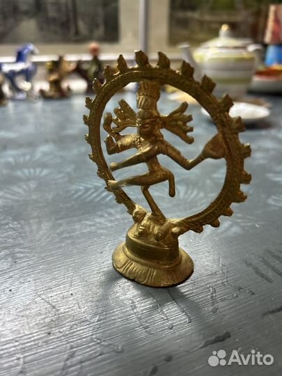 Статуя шива натараджa (бог танца) 9,5см из латуни
